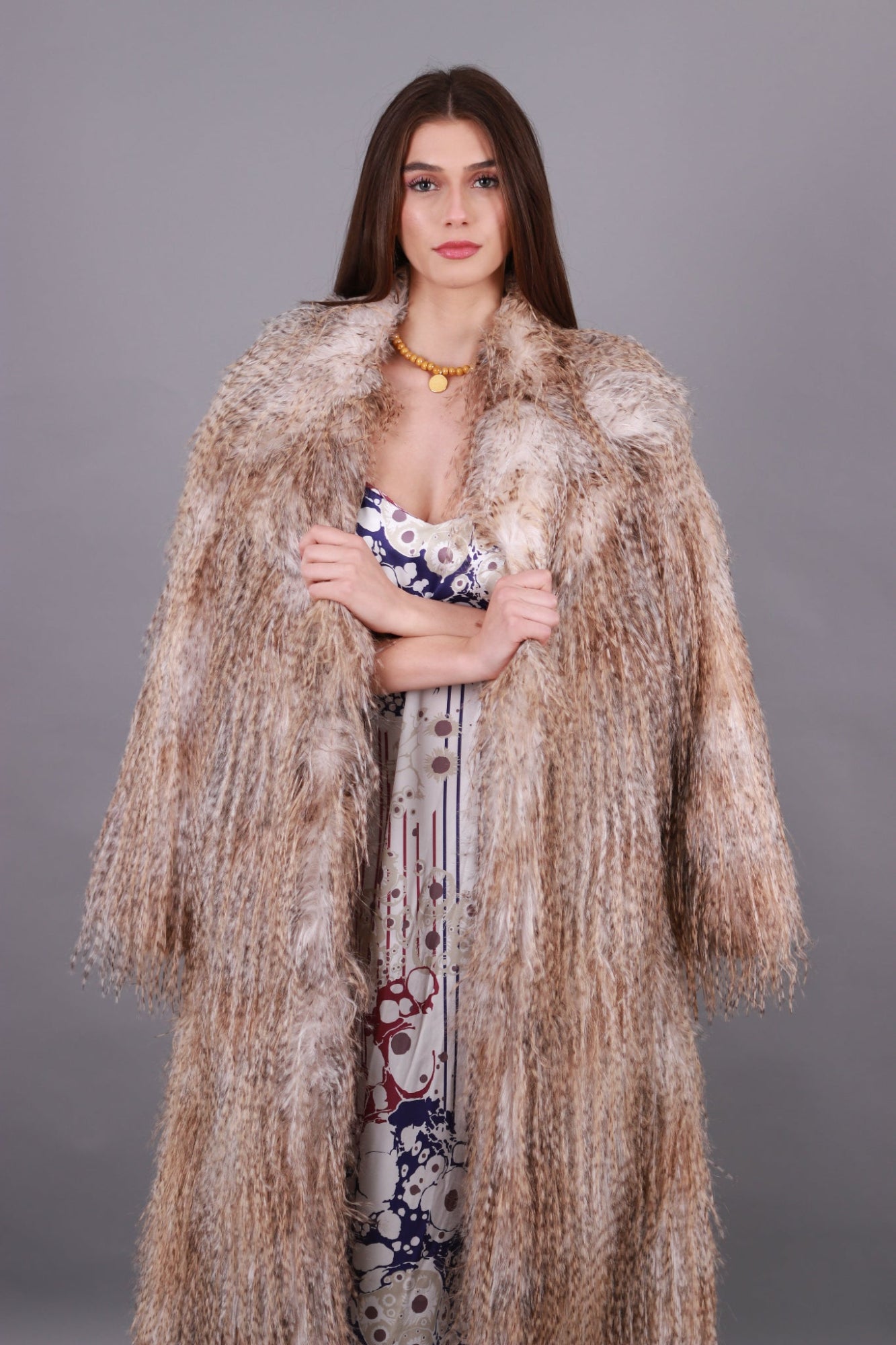 LINEA long dress winter styling