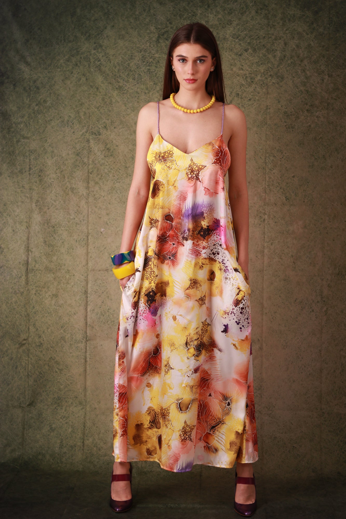 long multicolor dress